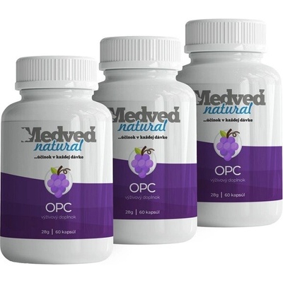 Medveď natural 3x OPC 3x60 kapsúl