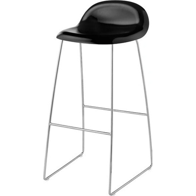 Gubi 3D Bar Stool black/sledge base