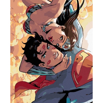 Zuty Wonder woman a superman selfie 40 x 50 cm vypnuté plátno na rám 8596530192732