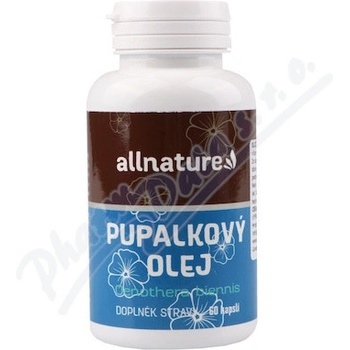 Allnature Pupalkový olej 60 kapslí