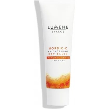 Lumene Valo Nordic-C Brightening Day Fluid - Защитен озаряващ крем с минерален филтър SPF30