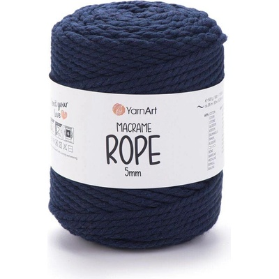 Yarn Art Macrame Rope 5 mm 784 tmavě modrá