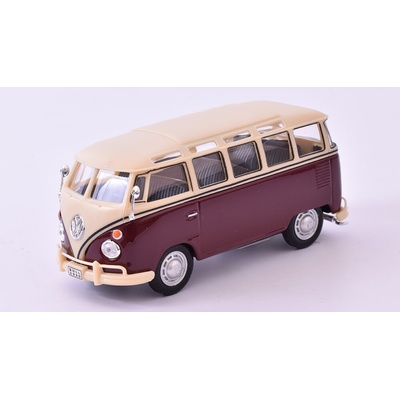 Volkswagen T1 Samba Minibus 1962 červená krémováCararama 1:43