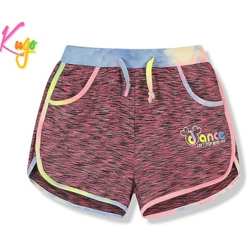 Kugo dívčí šortky růžová/tm.modrá