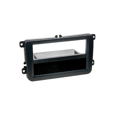 Rámeček autorádia 1-DIN/2-DIN Škoda / VW / Seat černý