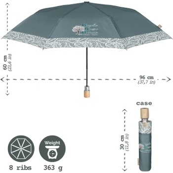 Дамски автоматичен чадър Perletti Green 19116