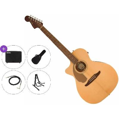Fender Newporter Player LH Premium SET Natural Електро-акустична китара Джъмбо