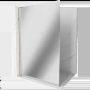 Mexen Kioto L душ стена Walk-in 100 x 200 см, огледало, злато - 800-100-103-50-50 (800-100-103-50-50)