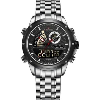 Naviforce Часовник naviforce ri-29601 - Сребристо / Черно kp29601 (ri-29601)
