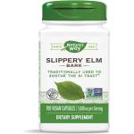 Nature's Way Slippery Elm Bark - Червен бряст (кора) - При раздразнения на стомашната лигавица, 400 mg, 100 капсули Nature’s Way (17100)