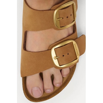 Birkenstock чехли дамски от набук Arizona Big Buckle Nubuck Leather (1032989)