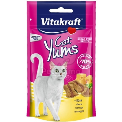 Vitakraft Cat Yums консервирана храна със кашкавал за котки 40 г