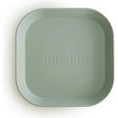 Mushie hranatý tanier Sage 2 ks