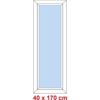 Soft Plastové okno 40x170 cm FIX neotevíravé Bílá