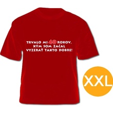 Divja tričko k 50-tke pre muža červené