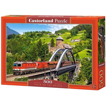 Castorland Train on the bridge 500 pcs Пъзел 500 броя Превозни средства (GXP-570595) (GXP-570595)