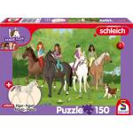 Schmidt Spiele - Puzzle Horse Club: Trip to the Countryside + Schleich figurine - 150 piese