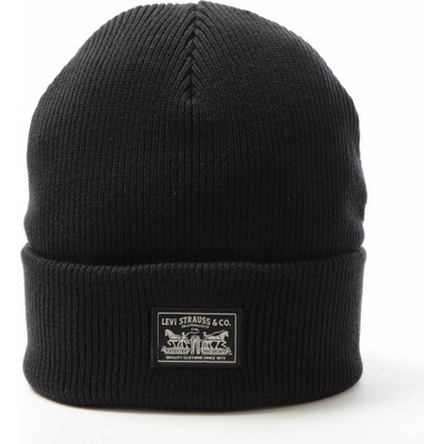 Levi´s Backpatch Beanie čepice Černá 000J4-0003
