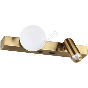 Ideal Lux - LED аплик PING PONG 2xLED/3W/230V CRI 90 месинг (ID336671)