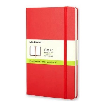 Moleskine srl Moleskine Large Plain Hardcover Notebook Red | neuvedený autor