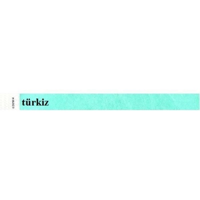 Identifikační náramek, 3/4", tyvek, tyrkysový 100ks – Zboží Dáma
