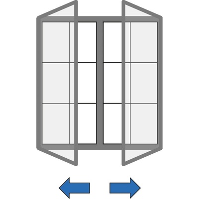 Venkovní vitrína magnetická, s dvoukřídlými dveřmi, 1040 x 1000 mm – Zboží Živě
