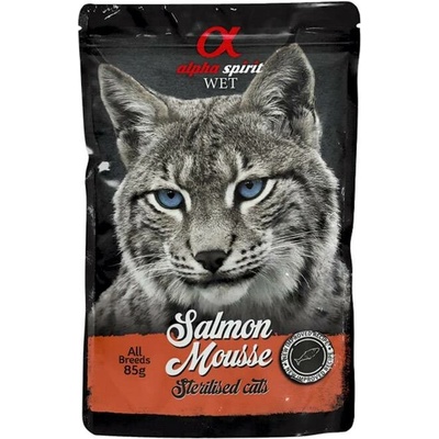 Alpha Spirit Sterilized Cat Jemná lososová pěna 85 g