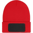 Myrtle beach Pletená čepice thinsulate s nášivkou MB7407 Red