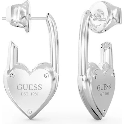 Guess Stylové ocelové náušnice JUBE04214JWRHT-U