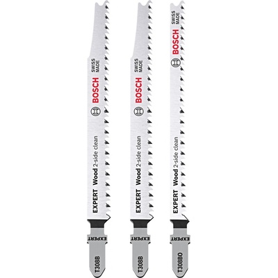 Bosch 3dílná sada pilových plátků T308B/BO Expert Wood 2-side clean 2608900559