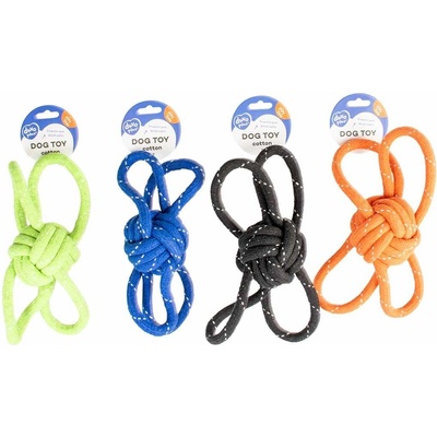 Duvo+ lano lopta uzel + 4 smyčky 25,5 cm