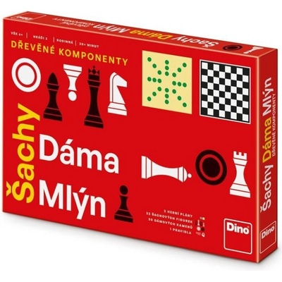 Šachy, dáma, mlýn Dino
