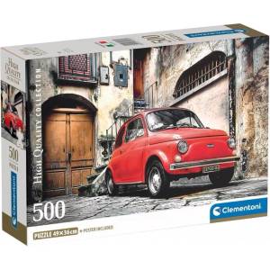 Clementoni Пъзел Clementoni от 500 части - Червеният автомобил (35537)