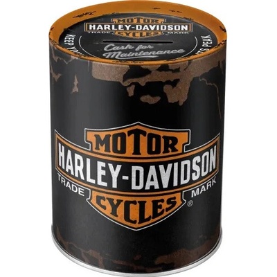 NOSTALGIC ART pokladnička HARLEY-DAVIDSON black/orange