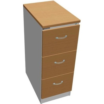 Office Pro kovová A4 kombinovaná lamino buk 3 zásuvky