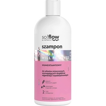 so!flow zvlhčující šampon pro poškozené vlasy vyžadující hloubkovou regeneraci a vlasy s vysokou porézností 300 ml