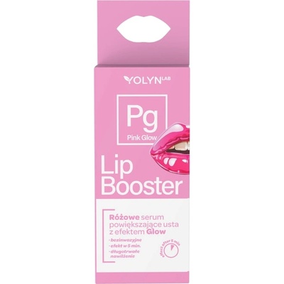 Yolyn Pink Огледален гланц-бустер за устни YOLYN LAB Shiny Lip Booster (YN010732)