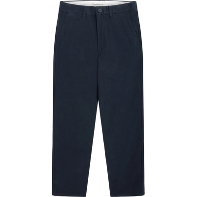 KnowledgeCotton Apparel Мъжки ежедневен панталон KnowledgeCotton Apparel Chuck Regular Flannel Chino Pants Casual trousers - Night Sky - размер 30 (007-4150-0120)