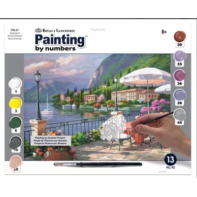 Royal Langnickel malování podle čísel Pohoda u jezera 40 x 30 cm