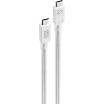 Cellularline Кабел Cellularline - Fast Transfer, USB-C/USB-C 3.1, 1.5 m, бял (USBDATA31C2C1MW)