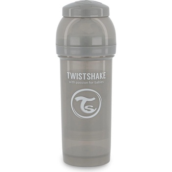 Twistshake Kojenecká láhev AntiColic Pastel Šedá 260ml