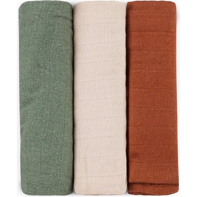Petite&Mars Moussy пелени от плат Earth Tones 68 x 68 cm 3 бр