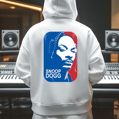 Мъжко Худи Snoop Dogg NBAPR-538 - Бял , размер