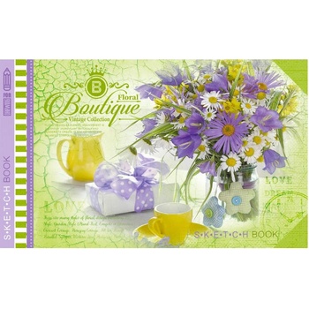 Бележник Bourgeois 197х124 36 л. тв. к. бели Рез (1120662-18-215914-21514)