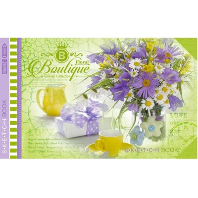 Бележник Bourgeois 197х124 36 л. тв. к. бели Рез (1120662-18-215914-21514)