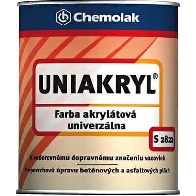 Chemolak uniakryl S 2822 10 kg modrá