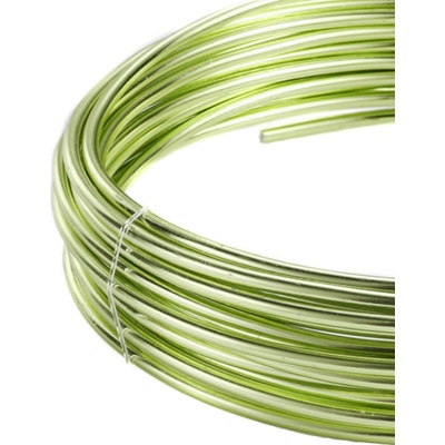 Drát hliníkový dekorační kulatý - světle zelená – Zboží Mobilmania