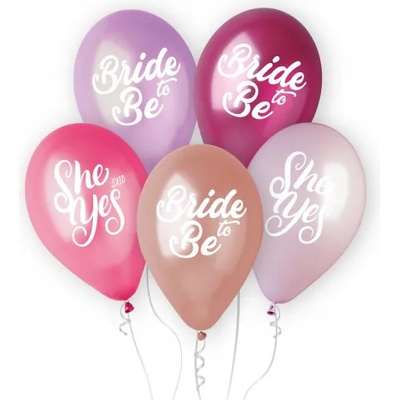 Godan Латексови балони - Bride to be / She Said Yes 5 бр