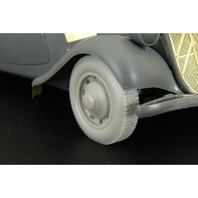TAMIYA Hauler Citroen 11CV wheels casted wheels for model 1:35