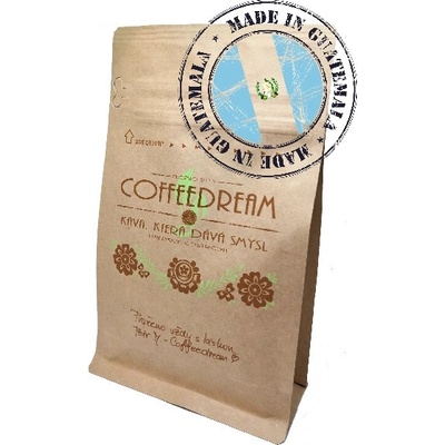 Coffeedream Káva Guatemala Huehuetenango hrubé mletí frenchpress filtrovaná káva A63 250 g